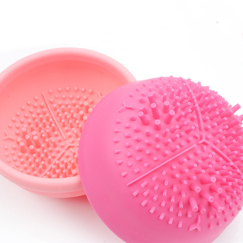 Silicone brush cleaning texture inside the Mirvexa electric brush cleaner